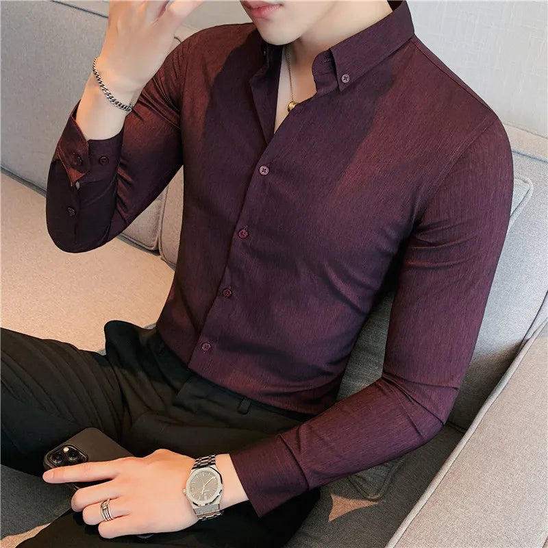 Slim fit skjorte – tidløs – til hverdagsbrug