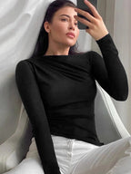Damebluse – asymmetrisk snit – til daglig brug