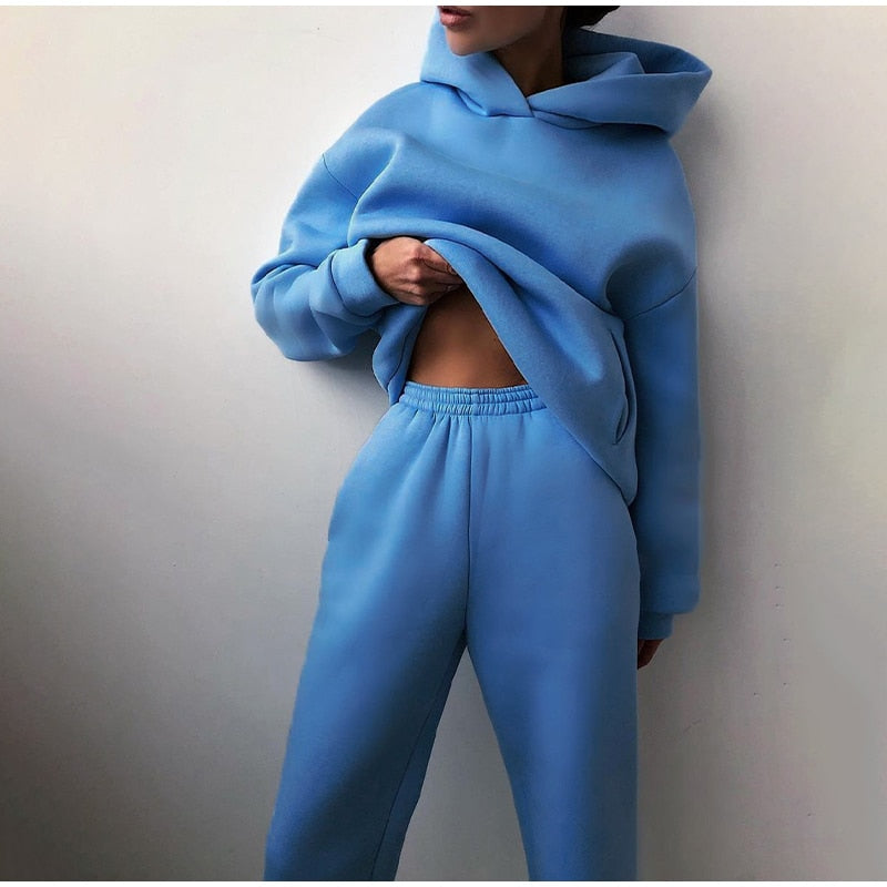 Oversized Joggers & Trøje Sæt – Komfortabelt Loungewear