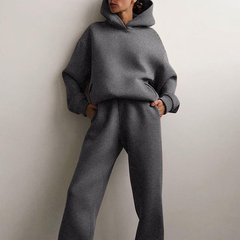Oversized Joggers & Trøje Sæt – Komfortabelt Loungewear