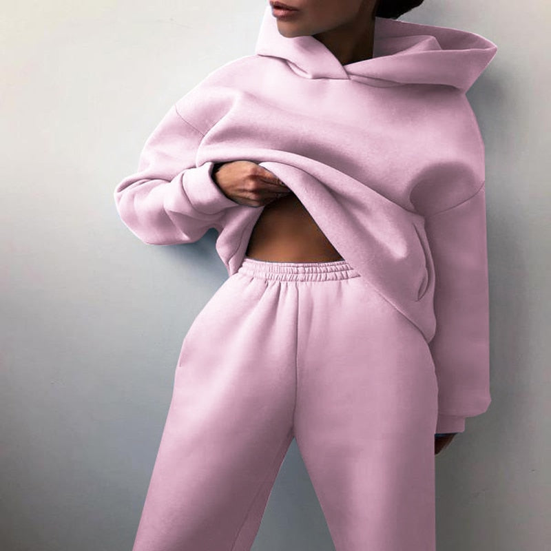 Oversized Joggers & Trøje Sæt – Komfortabelt Loungewear