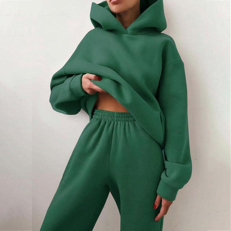 Oversized Joggers & Trøje Sæt – Komfortabelt Loungewear