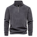 Fleece sweatshirt – med høj krave og justerbar talje – til daglig brug