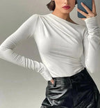 Damebluse – asymmetrisk snit – til daglig brug