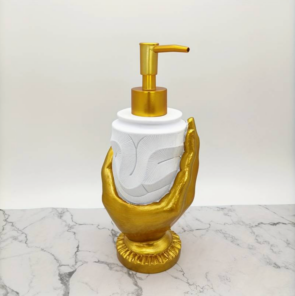 Allure sæbedispenser – metal og glas, 250–500 ml