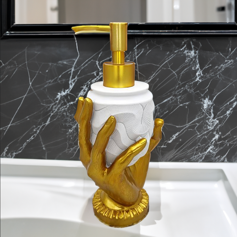 Allure sæbedispenser – metal og glas, 250–500 ml