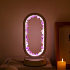 AmethystAura ametystlampe – håndlavet, indendørs brug