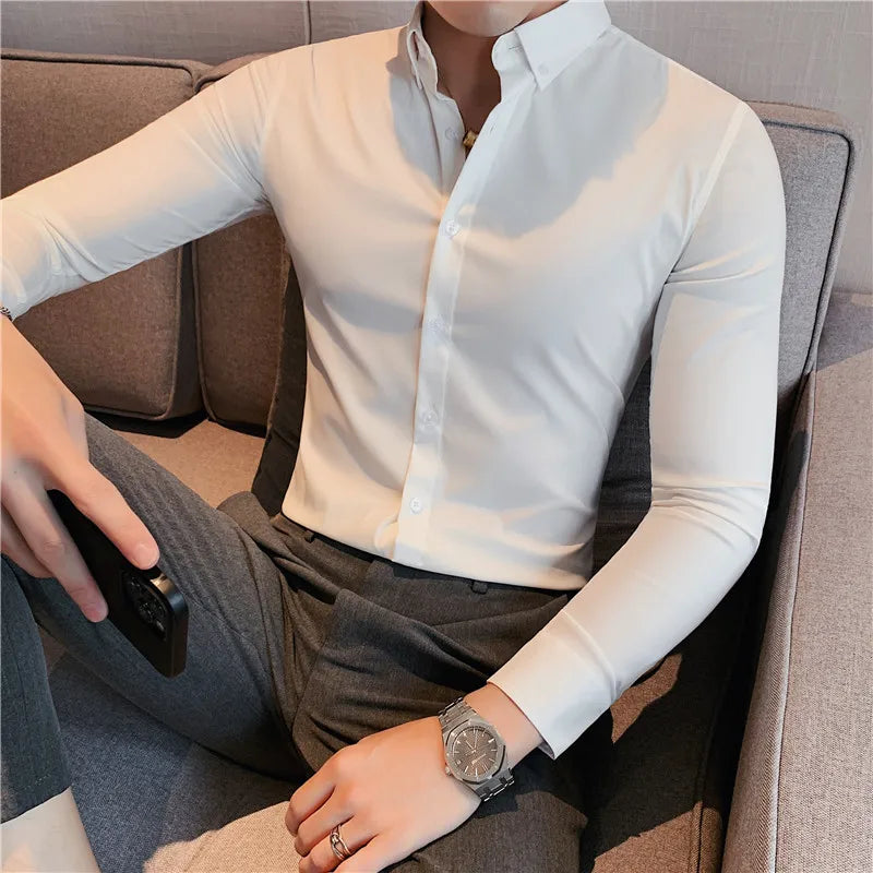 Slim fit skjorte – tidløs – til hverdagsbrug