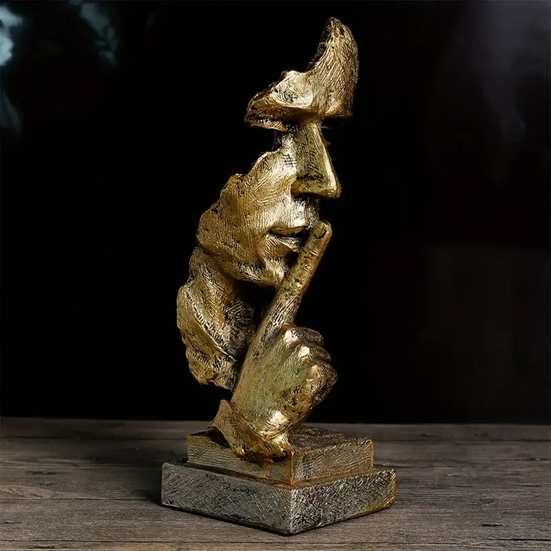 Abstrakt harpiks skulptur til hjem og kontor