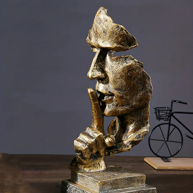 Abstrakt harpiks skulptur til hjem og kontor