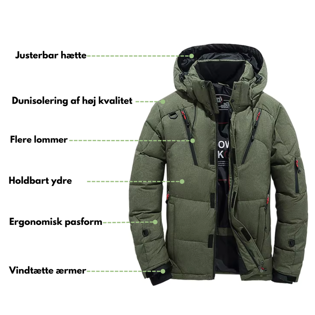 Winter Down Jacket – Vandafvisende og Termisk Isoleret Jakke