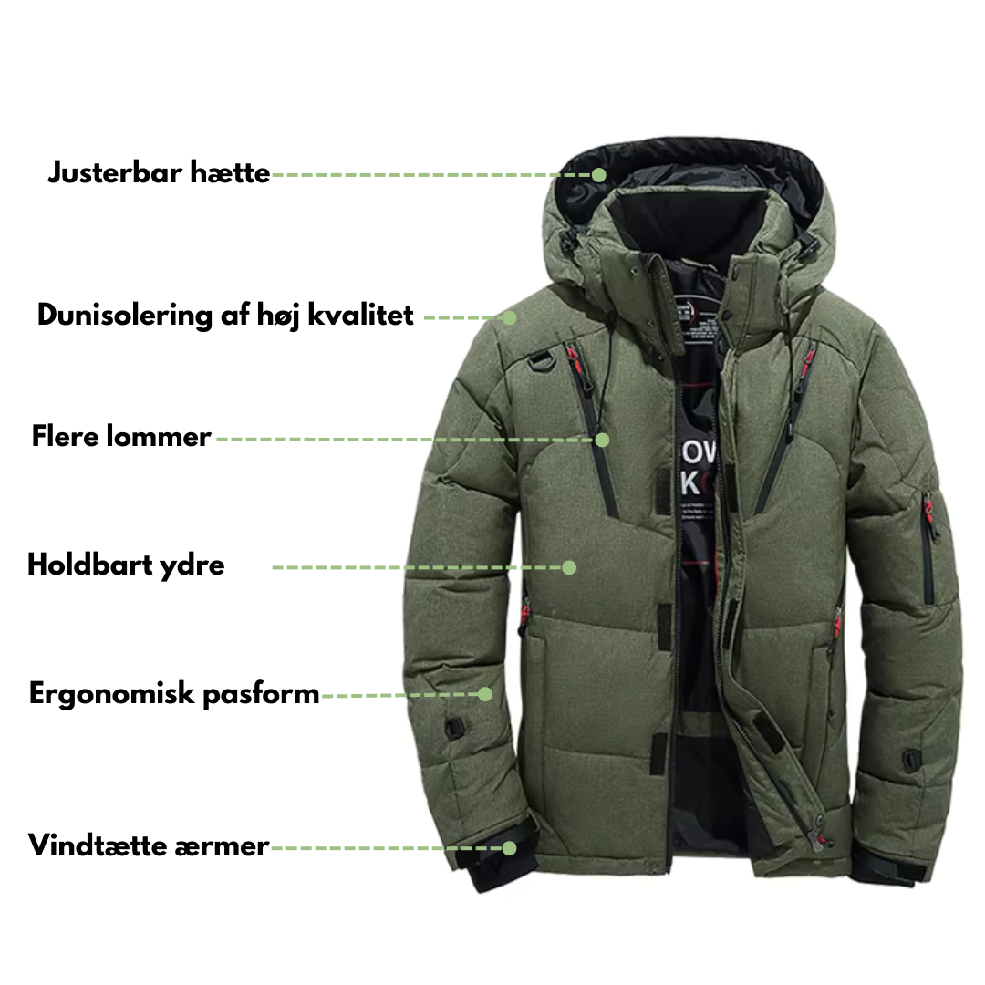 Winter Down Jacket – Vandafvisende og Termisk Isoleret Jakke