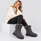 Pelsforede Sneboots til Damer - Slip-On med Grebssål