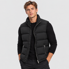 Herre Hætte Puffer Vest – Ærmeløs Quiltet Bodywarmer