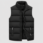 Herre Hætte Puffer Vest – Ærmeløs Quiltet Bodywarmer