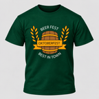 Oktoberfest T-Shirt til Herrer - Printet Rund Hals til Festivaler