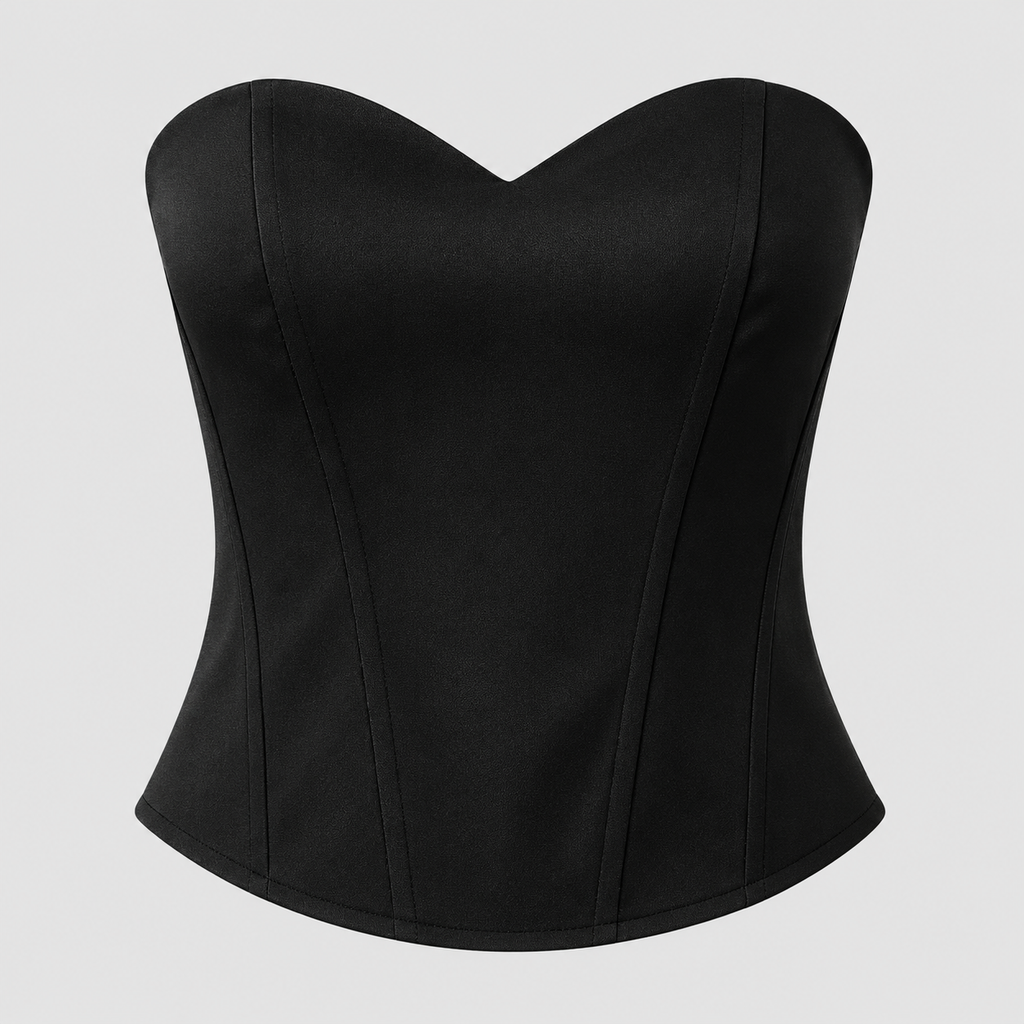 Satinkorset til Damer - Stropløs Longline Bustier
