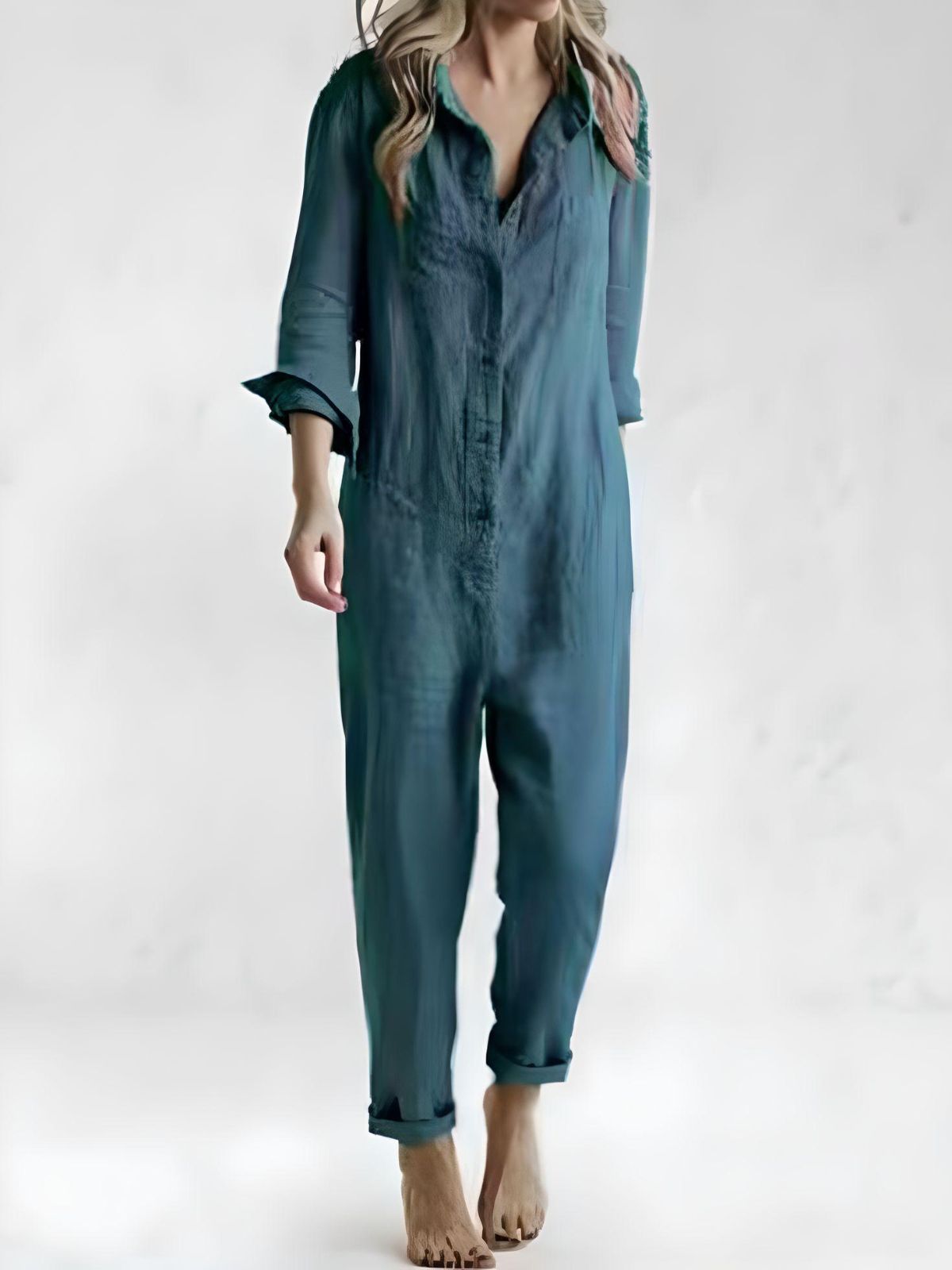Polo jumpsuit med lommer dame