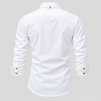 Herre Slim Fit Standkraveskjorte – Grandad Krave Knapskjorte