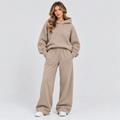 Dame Cropped Hættesæt – Matchende Loungewear Todelt