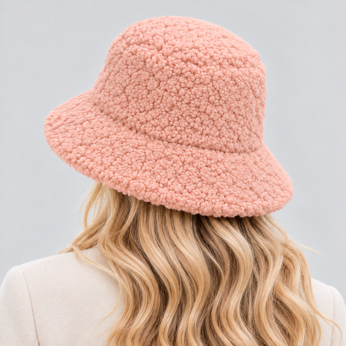 Teddy Fiskerhat - Tekstureret Lammeuldshat i Seks Farver