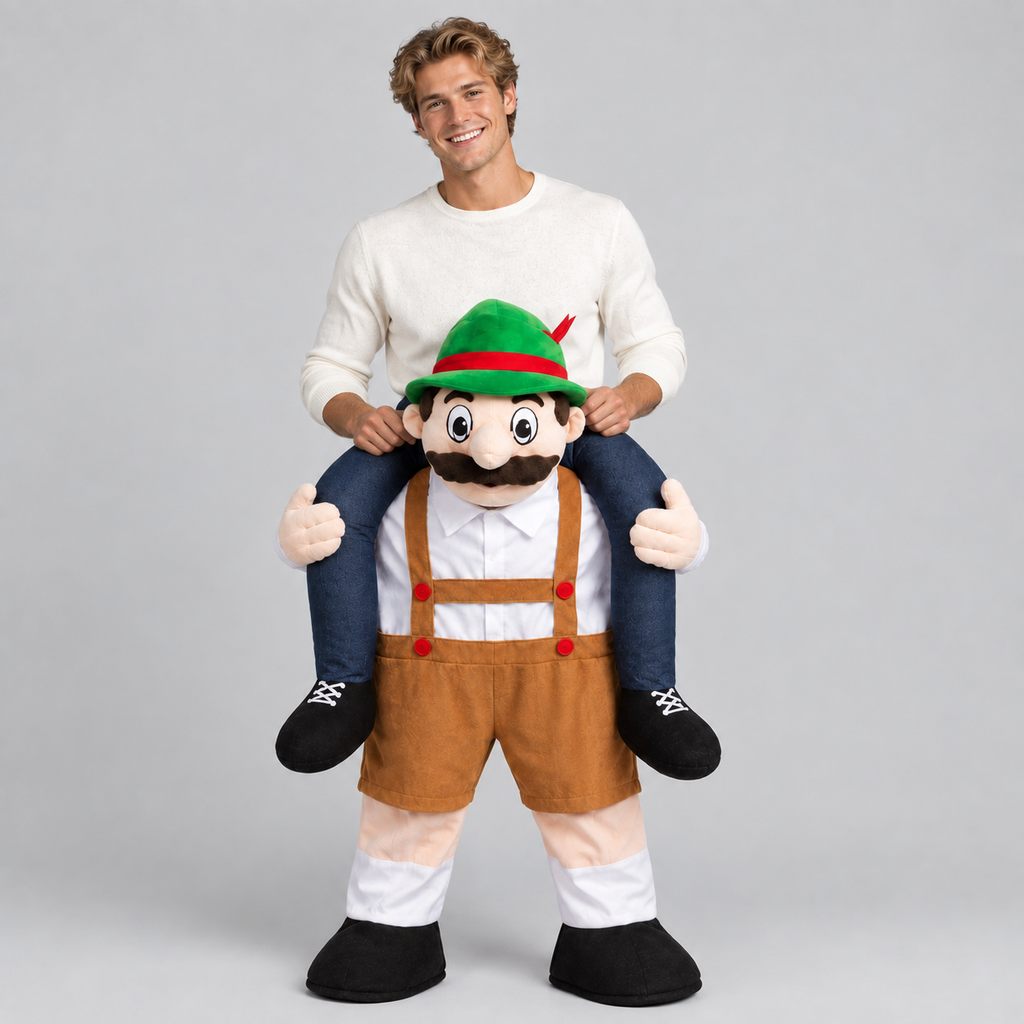 Bayersk Piggyback-Kostume - Ride-On Illusion til Oktoberfest