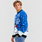 Snemandsprintet Sweater til Herrer - Strikket med Rund Hals