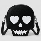 Kranieformet Crossbodytaske - Halloween-Taske i PU-Læder