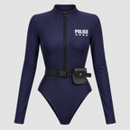 Politikostume-Bodysuit til Damer - Langærmet med Bæltelomme