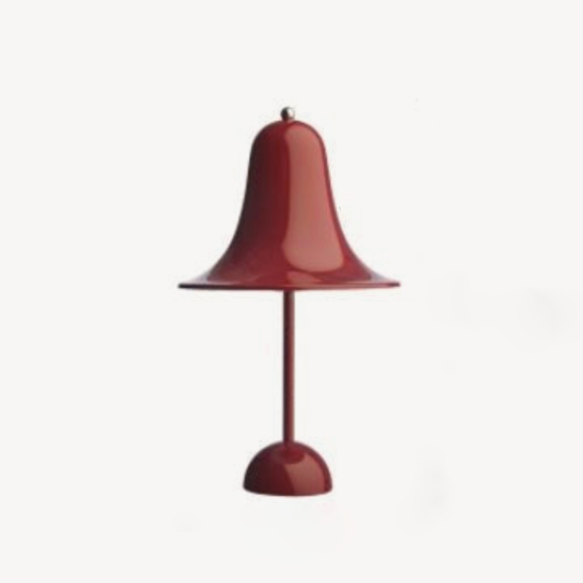 Batteridrevet bordlampe med klassisk top