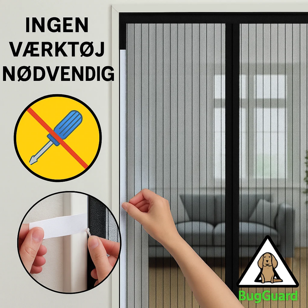 Magnetisk Insektnet til Dør