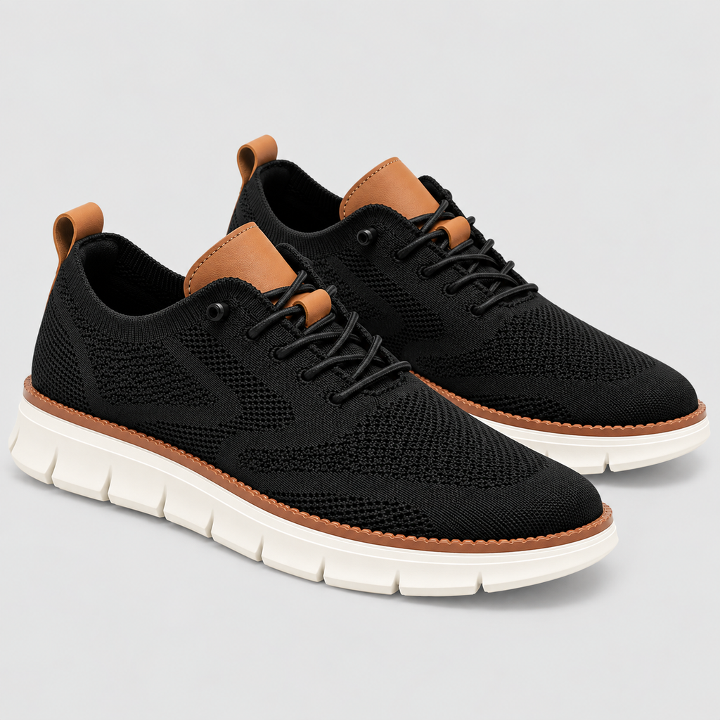 Meshsneakers til Herrer - Kraftig Sål med Strukturerede Sidepaneler
