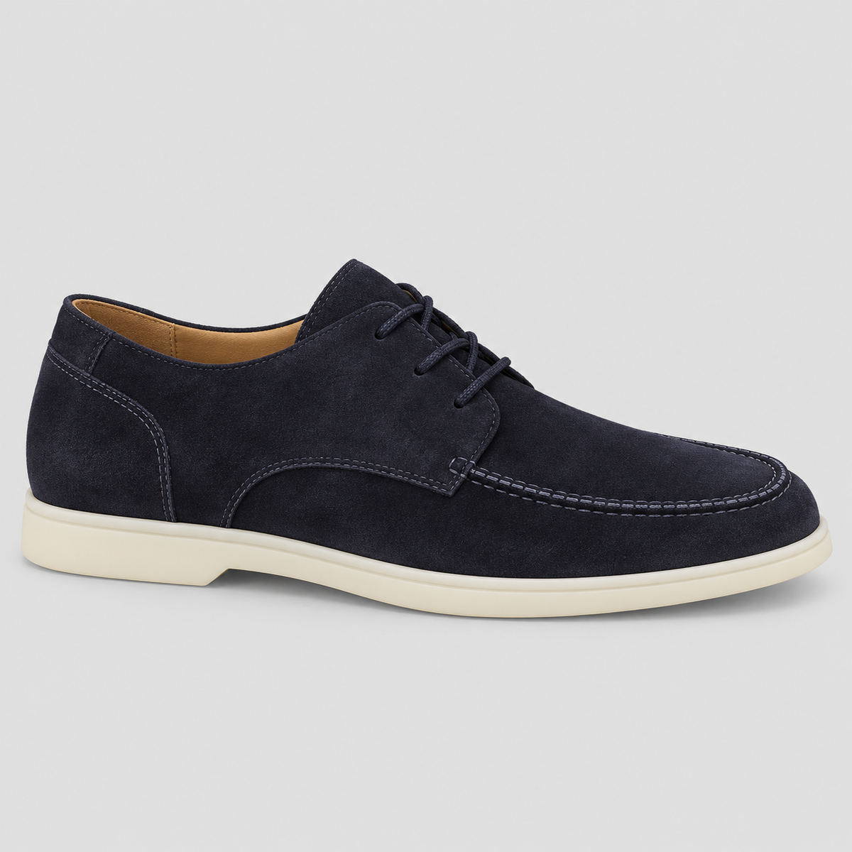 Herre Ruskindsloafers – Slip-On Moc Toe Flad Sål