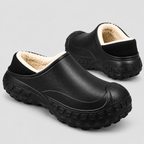 Vandtætte Slip-On Sko til Herrer - Fleeceforet, Kraftig Skridsikker Sål
