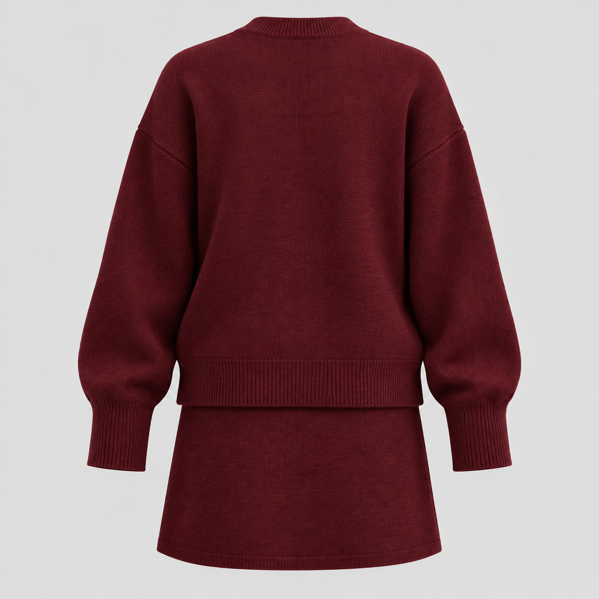Dame Todelt Sweatersæt – Oversized Top med Shorts