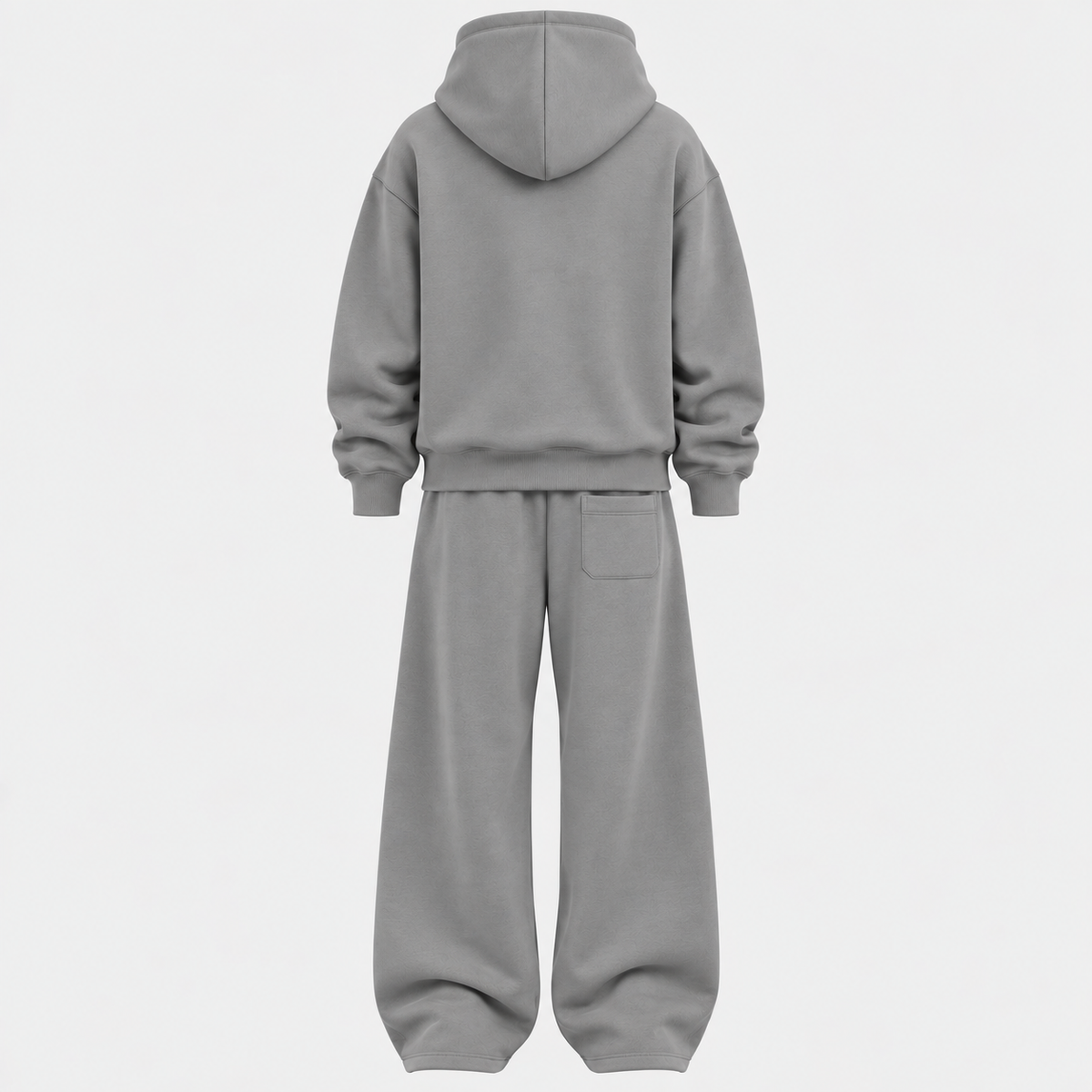 Herre Colorblock Hoodie Sæt – Straight Cut Træningsdragt