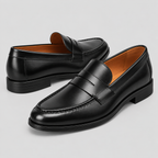 Herre Læderloafers – Slip-On Penny Loafer Stil