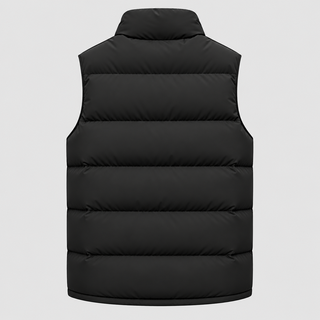 Herre Hætte Puffer Vest – Ærmeløs Quiltet Bodywarmer