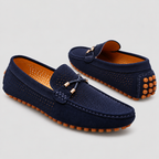 Herre Perforerede Læder-Loafers – Slip-On Mokkasiner