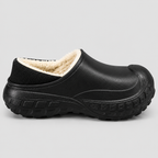 Vandtætte Slip-On Sko til Herrer - Fleeceforet, Kraftig Skridsikker Sål