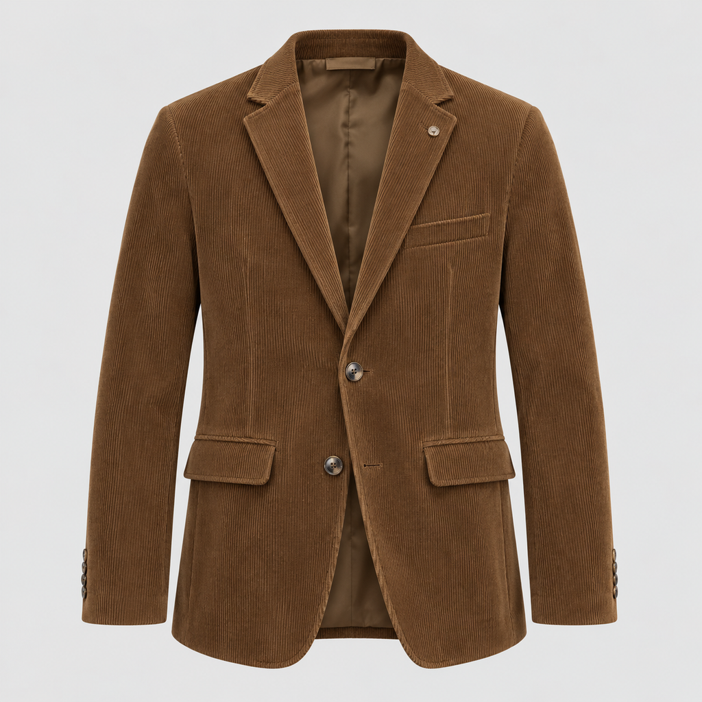 Ridgeway Cordblazer til Herrer – Albuepatches, Frontlommer