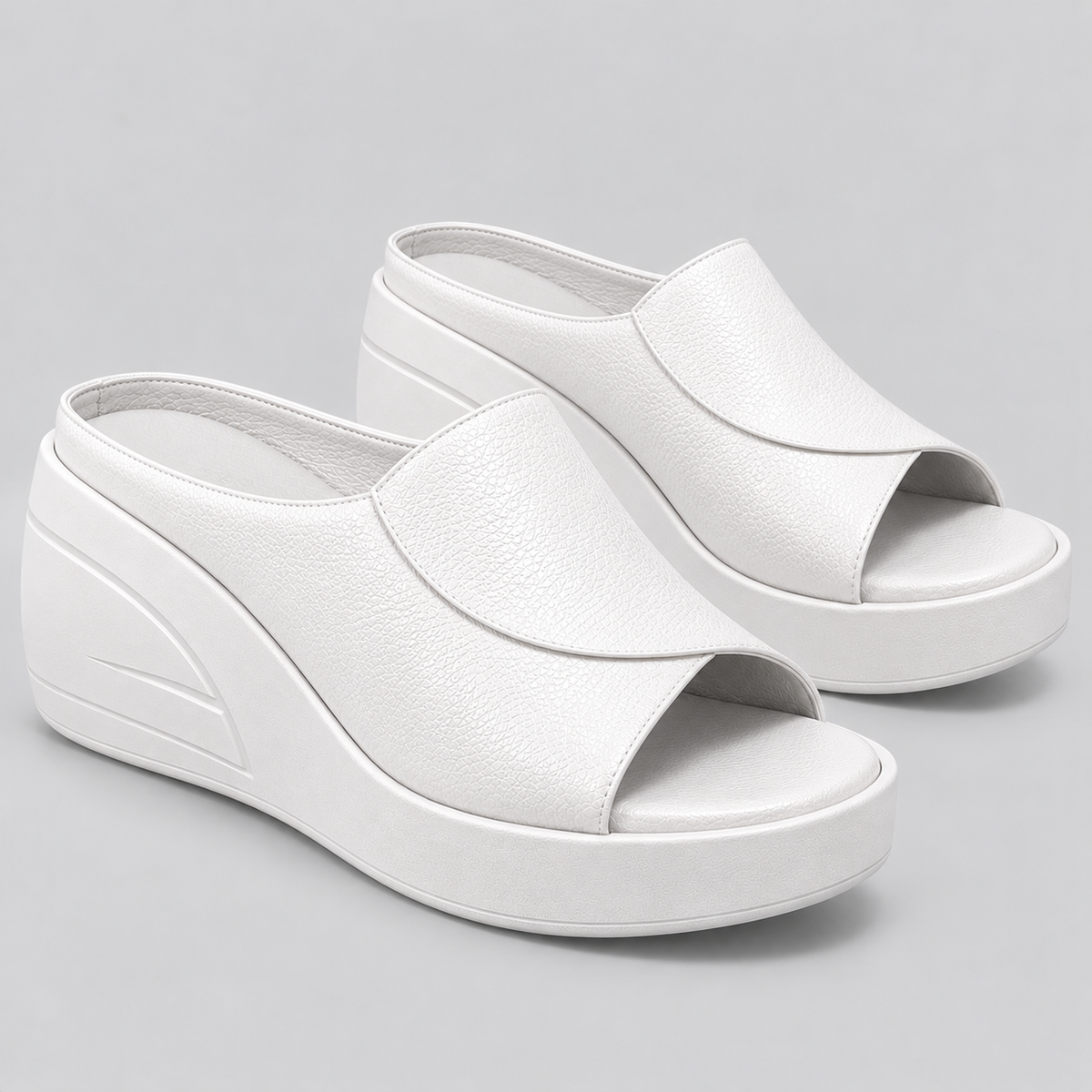 Wedge Mules til Damer - Bred Forfodsrem og Åben Tå