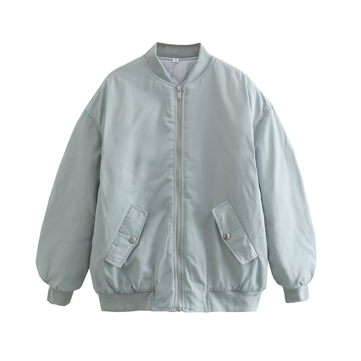 Trendy oversized bomberjakke til kvinder med quiltet polstring