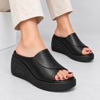 Wedge Mules til Damer - Bred Forfodsrem og Åben Tå