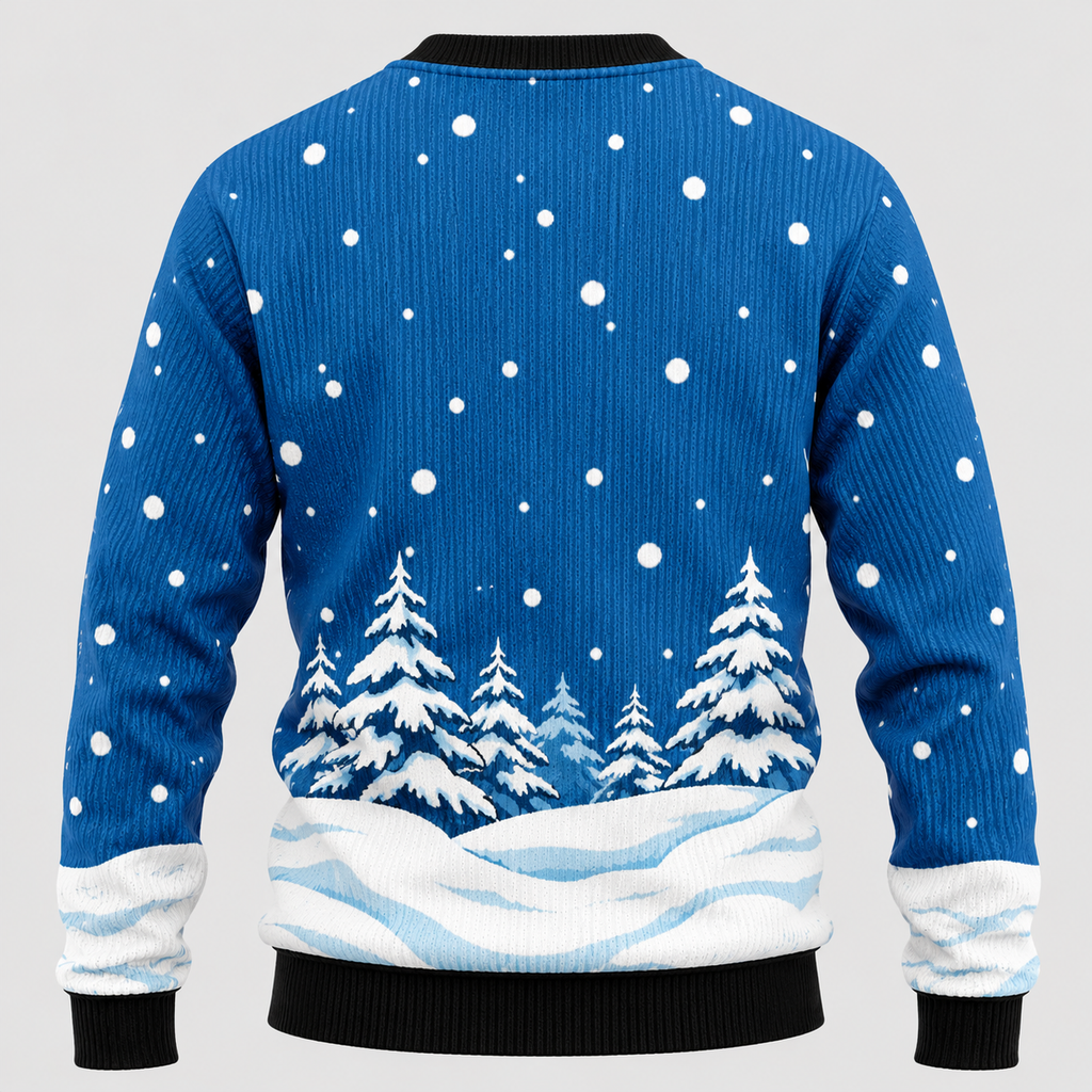 Snemandsprintet Sweater til Herrer - Strikket med Rund Hals