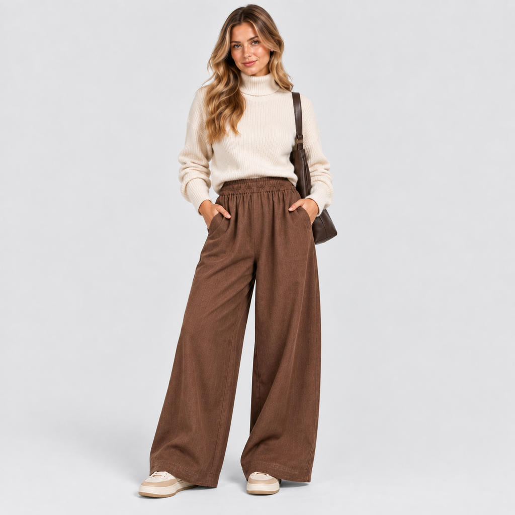 Linnedblanding Culottebukser - Vide Ben Cropped Pasform