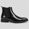 Herre Læder Chelsea Boots – Rød Sål Slip-On Støvler
