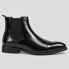 Herre Læder Chelsea Boots – Rød Sål Slip-On Støvler