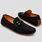 Herre Perforerede Læder-Loafers – Slip-On Mokkasiner