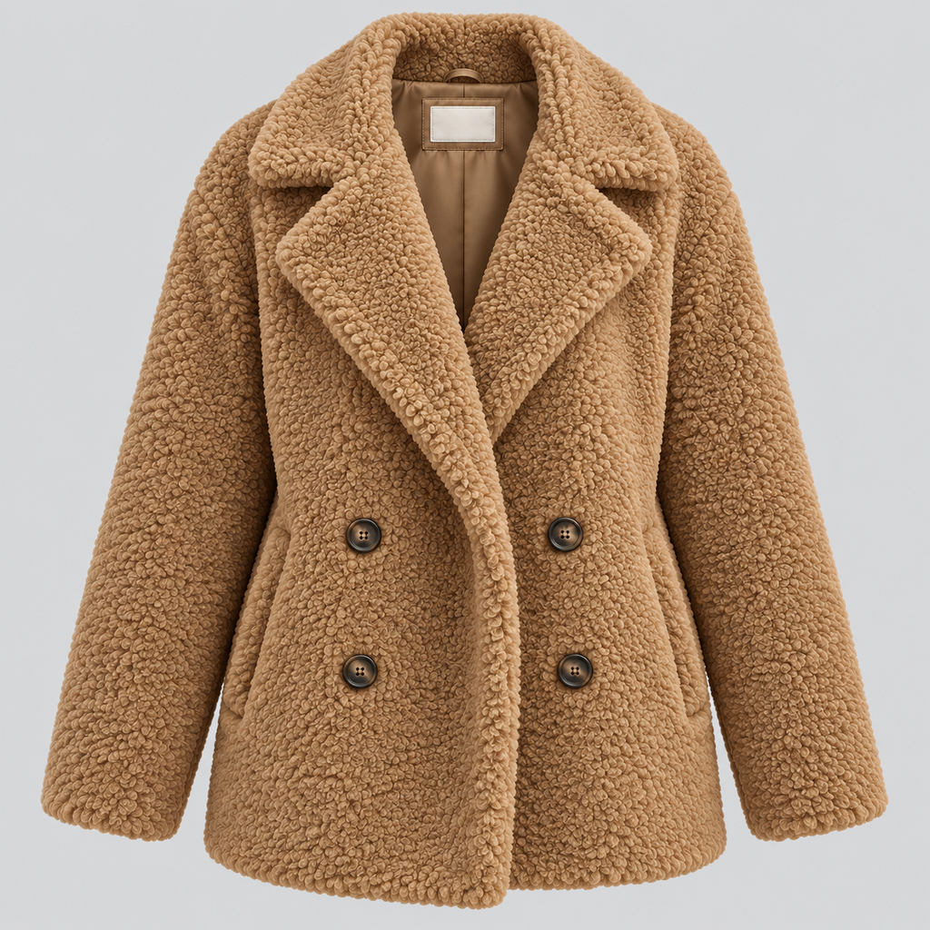 Teddy Fleece Jakke – Dobbeltradet Vinterfrakke